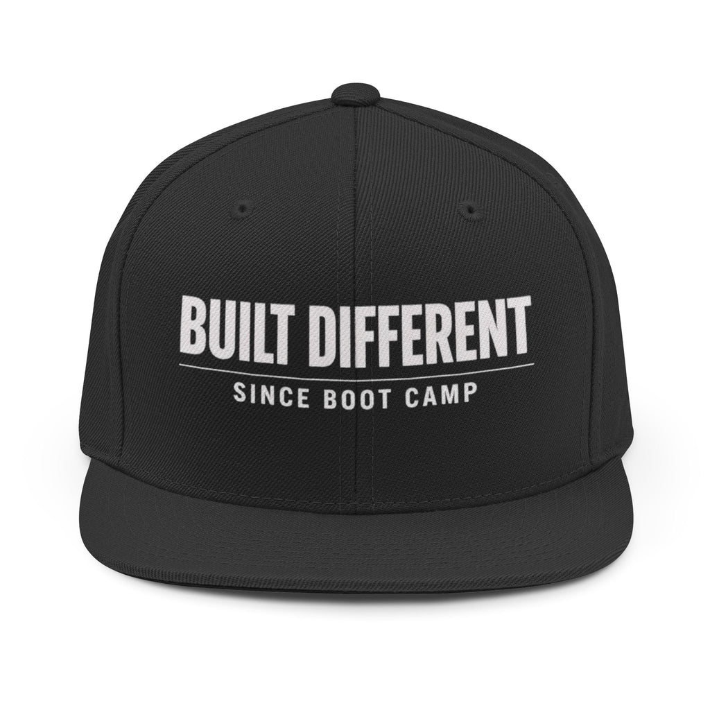 Built Different Since Boot Camp Hat, Navy Veteran Snapback, Military Cap, Flat Bill Veteran Hat, Tactical Streetwear